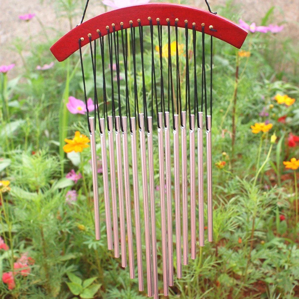 Russian Style 15 Tubes Wind Chimes For garden Yard Garden Outdoor Wind Chimes Wood Mental