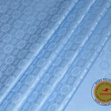 Новое поступление, морская парча, ткань 100 хлопок, небесно-голубой Базен Riche Getzner, Африканский Базен Riche, ткань высшего качества, 10 ярдов/партия