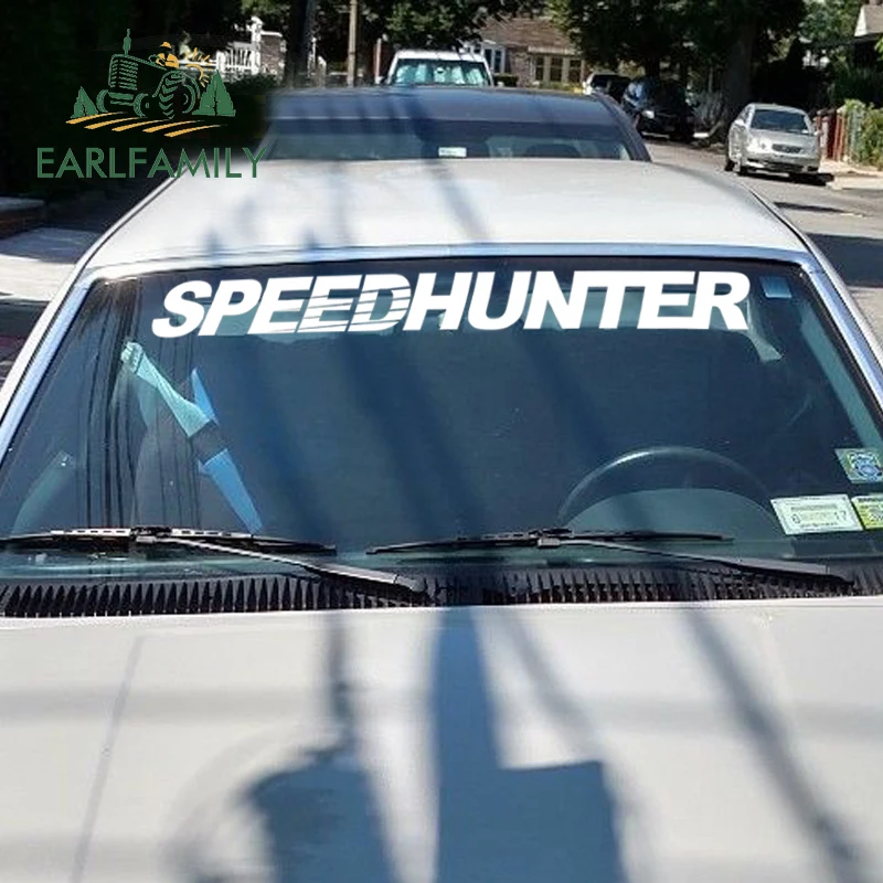 EARLFAMILY Car Styling SPEEDHUNTER Fornt Windshield Banners Decal Vinyl Car Sticker JDM Creative St