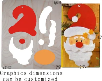 

Santa Claus-1 die cut accessories wooden die Regola Acciaio Die Misura , MY