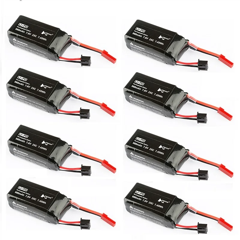 

drone battery Original Hubsan LiPo battery 7.6V 980mAh for H123D Lipo Battery Replacement For FPV Racing Camera Drone Accs