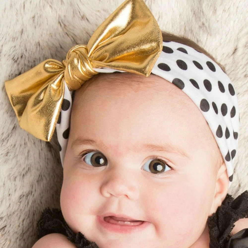 newborn gold headband