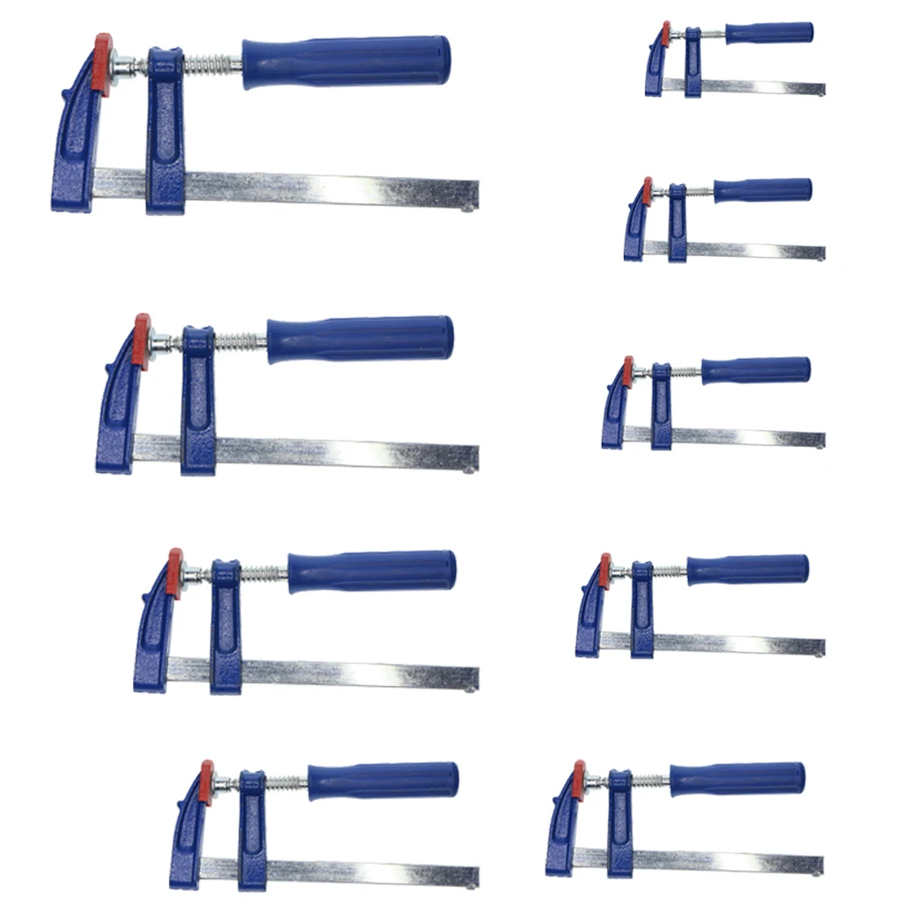 9 Sizes F Clamps Wood Working Heavy Duty Cast Iron Metal Clamp Bar Clamp 50mm / 80mm X 150mm / 200 / 250 / 300 / 400 / 500mm