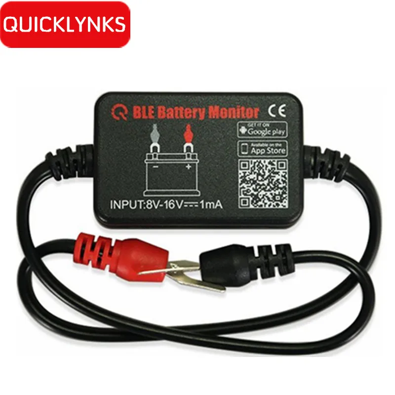 

QUICKLYNKS Battery Monitor BM2 Bluetooth 4.0 Device Car 12V Battery Tester Monitor Battery Analysis