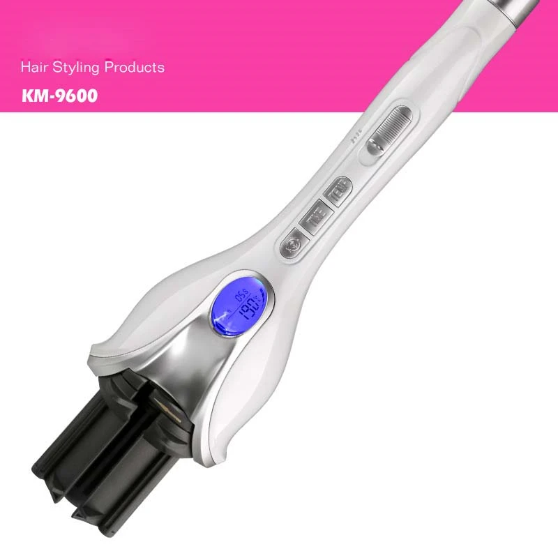 

Kemei KM-9600 Newest Automatic Hair Curler Steam Spray Magic Curling Iron Ceramic Corrugated Family lady styling Tools