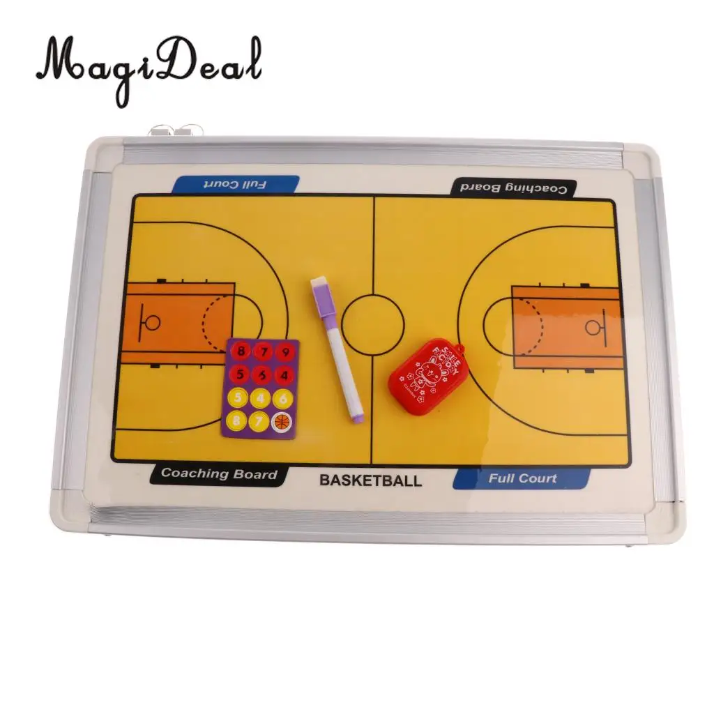 MagiDeal Basketball Coaching Dry Erase Board Hanging Coaches