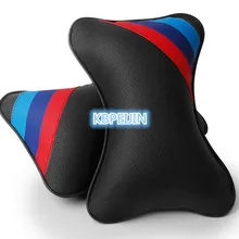 2 шт. Автомобильная подушка для шеи на сиденье кожаный удобный подголовник для Nissan Qashqai Tiida Almera Juke primera x-trail note аксессуары