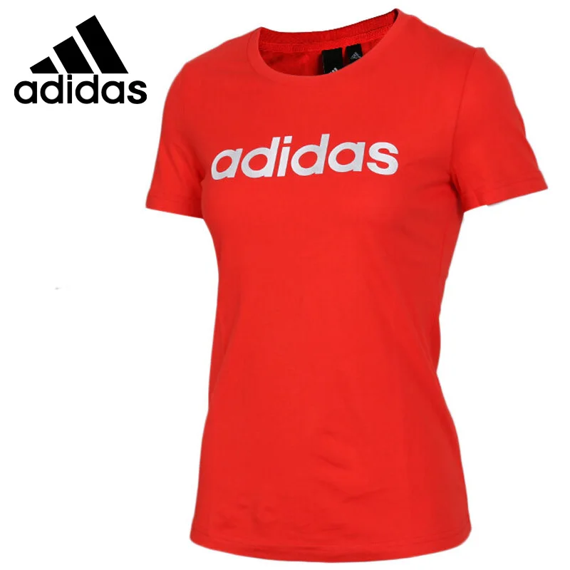 Новинка оригинальные женские футболки Adidas GFX SS T LINEAR спортивная одежда с коротким