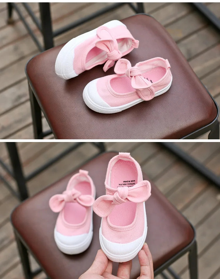 children's shoes for adults New Children Shoes Girls Canvas Shoes Fashion Bowknot Comfortable Kids Casual Shoes Sneakers Toddler Girls Princess Shoes 21-35 children's shoes for high arches