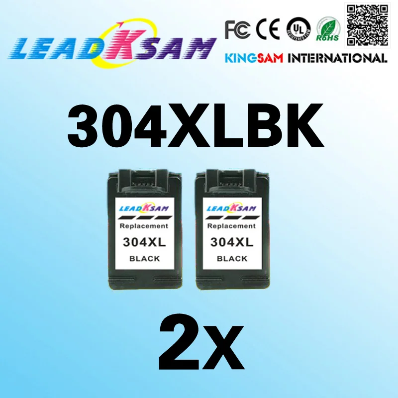 2x черный картридж 304xl совместимый для hp304 с чернилами hp deskjet envy 2620 2630 2632 5030 5020 5032 3720
