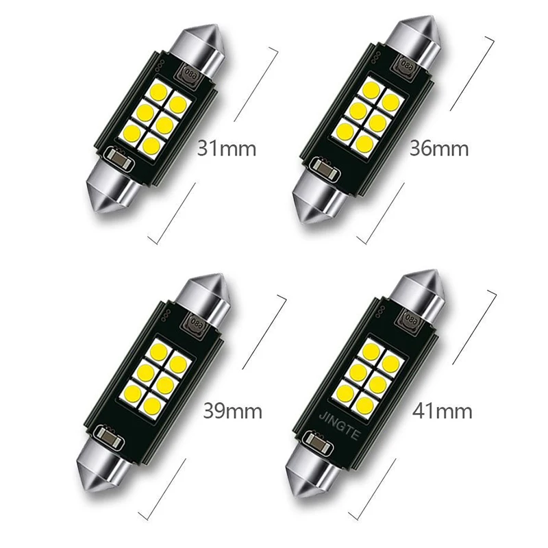 Светодиодный Festoon светильник C5W C10W CANBUS супер белый 2 Вт 12 В 24 31 мм 36 39 41 3030 лампа для