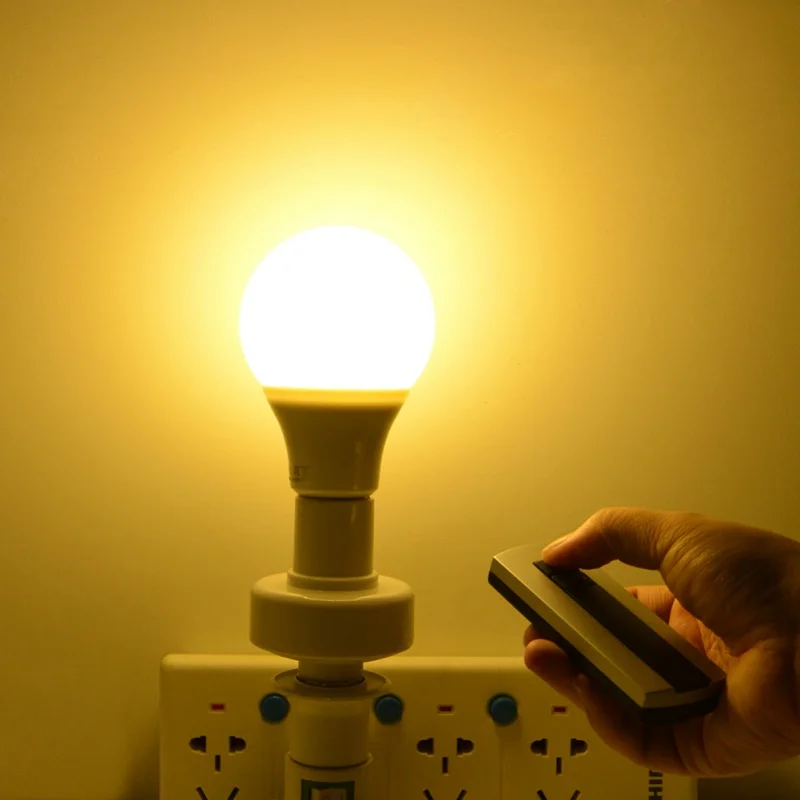 

1 Pcs Durable E27 Screw LED Light Lamp Base Holder With Wireless Remote Control Switch Socket Bulb