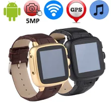 5MP Camera Smart Watch Support 3G Wifi/GPS/WCDMA SIM TF Card Android Smartwatch MP3 Intelligent Sport Clock 512MB+4GB Heart Rate