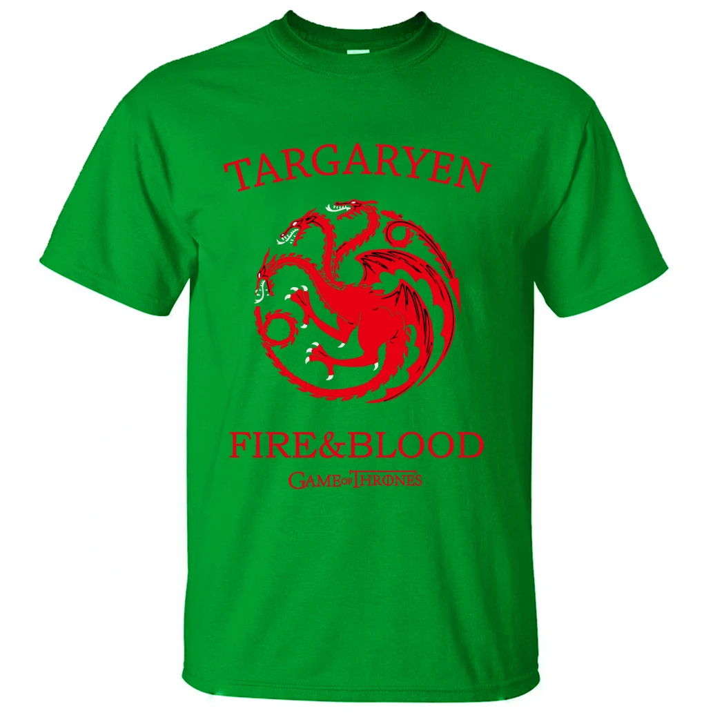 Targaryen fuego y sangre de Juego de tronos T camisas 2019 camiseta de verano 100% algodón alta calidad camisetas S-3XL nuevas Camisetas para Hombre Targaryen fuego y sangre de Juego de tronos T camisas 2019 camiseta de verano 100% algodón alta calidad camisetas S-3XL nuevas Camisetas para Hombre