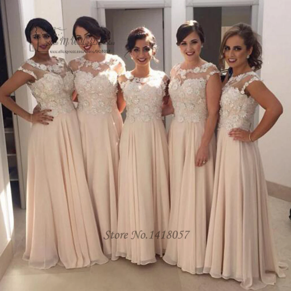 Modest champagne bridesmaid dresses Clearance