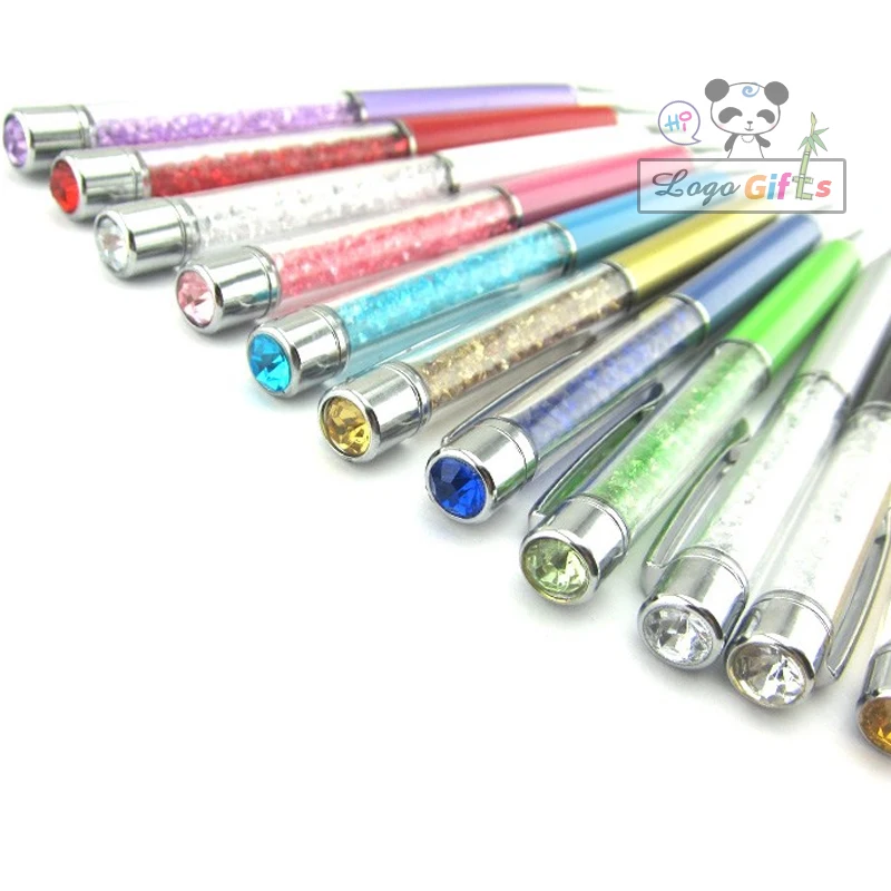 

300pcs/lot Top Quality Can be custom made with the wedding date background of the party name Muslim wedding gift crystal pen