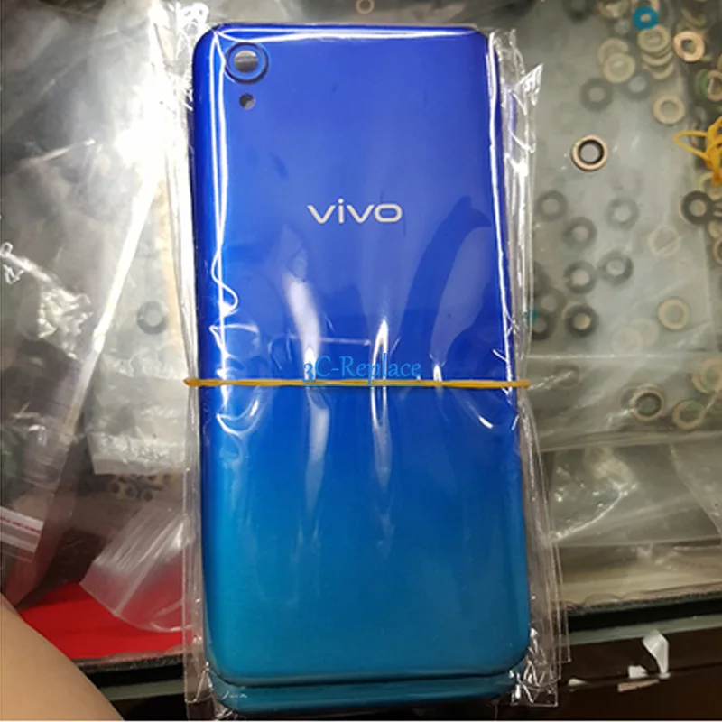 6,2 дюймов для BBK Vivo Y91 Y91i Y91c Y93 Y93s Y93st Y93 Lite Y95 U1 задняя крышка батарейного отсека, Крышка корпуса, чехол для задней стеклянной линзы - Цвет: Blue