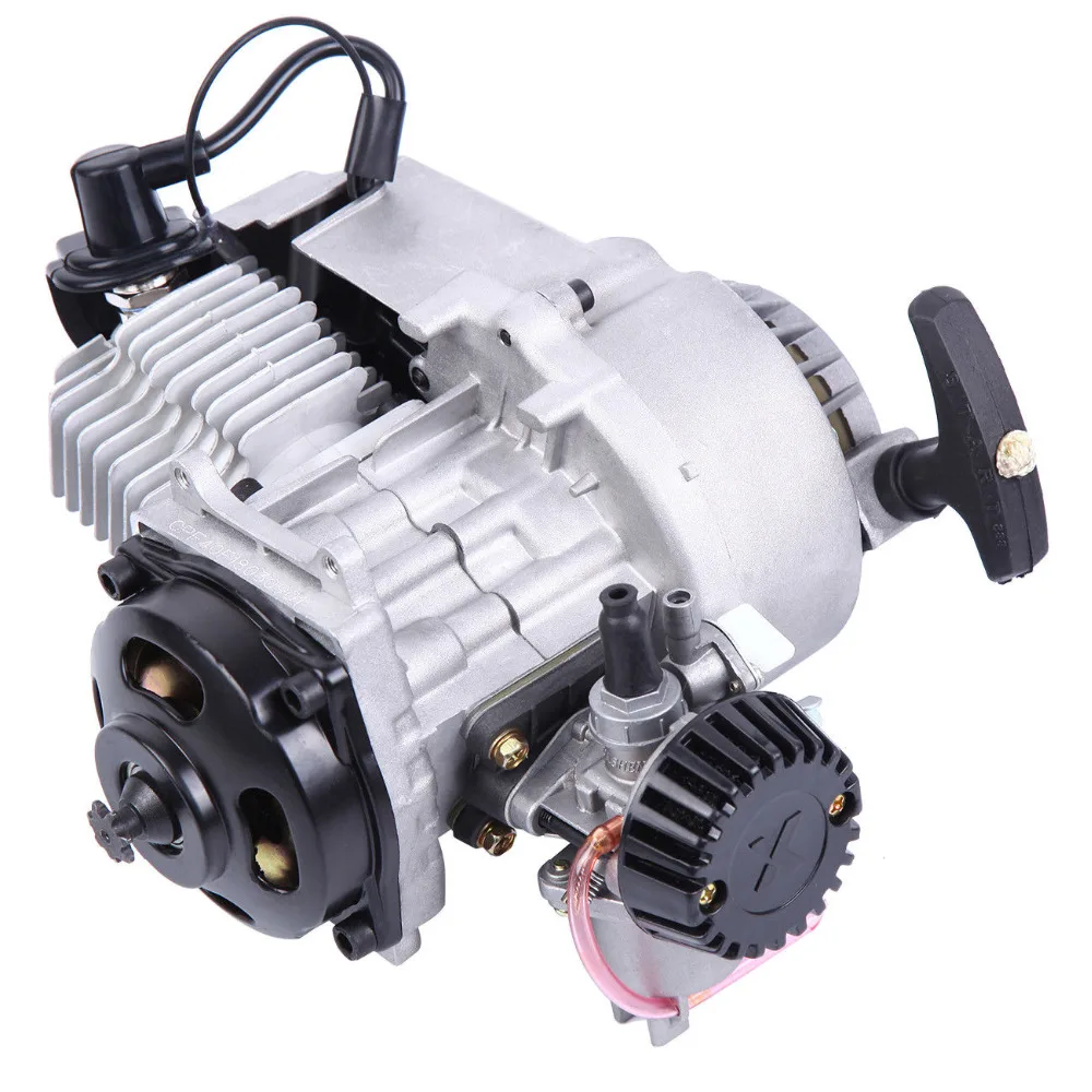

(Ship From EU) 49CC 2-Stroke Pull Start Mini Transmission Engine Motorbike Fits Quad Pocket Mini dirt bike Scooter ATV Buggy