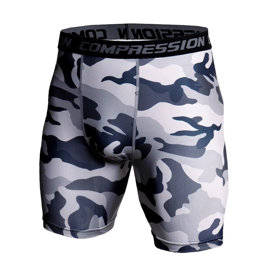 Men Compression Under Layer Short Pants Fashion 3D Print Camouflage Athletic Tights Shorts Bottoms Skinny Shorts Men Bottom casual shorts Casual Shorts