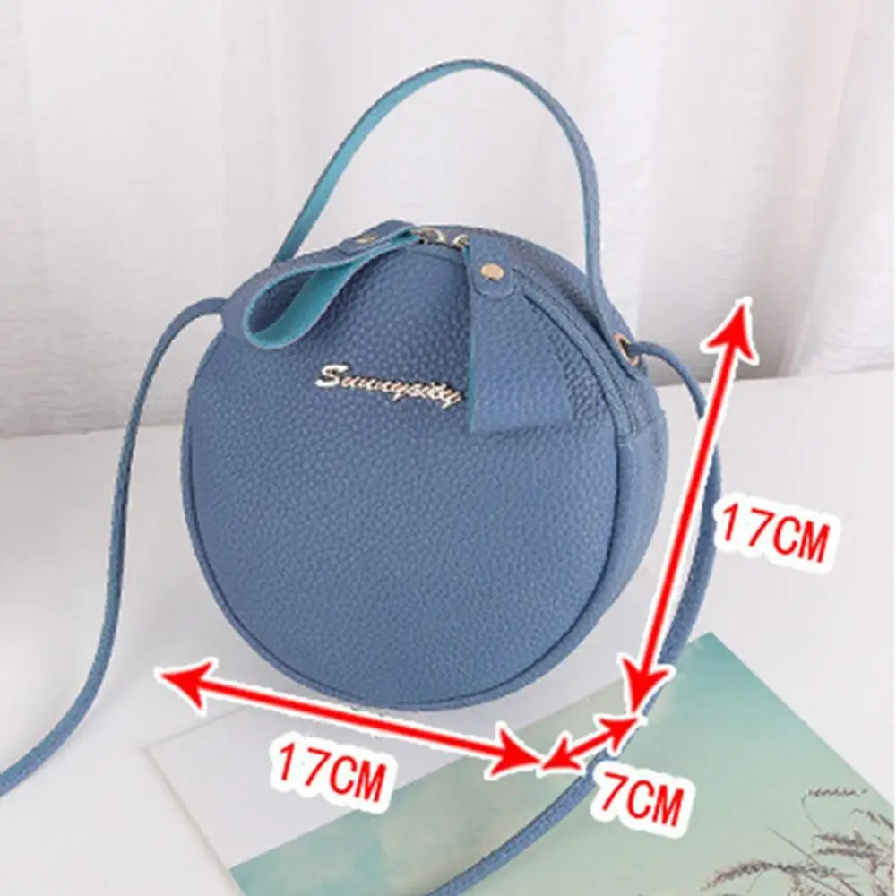 2020 модная женская круглая сумка кожаная через плечо сумки мессенджеры Женский