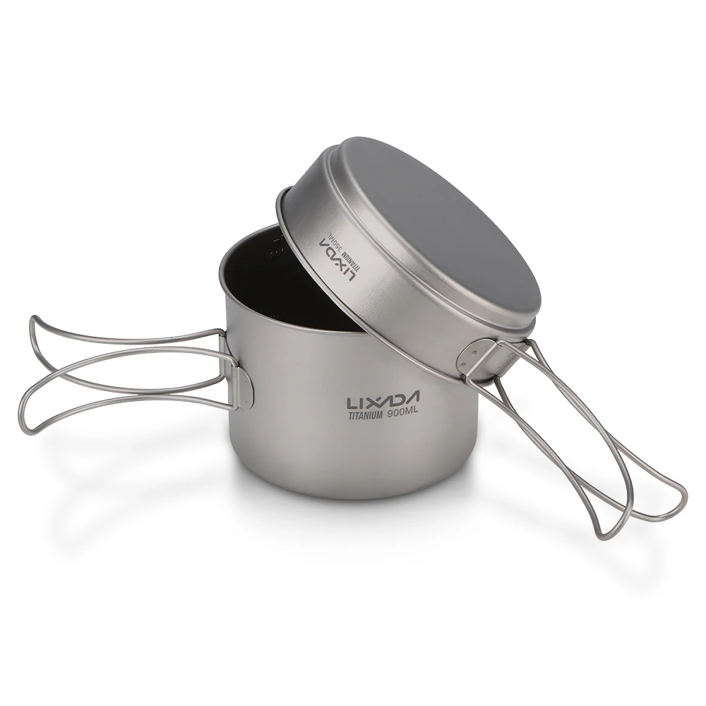 

/ Lixada Ultralight Titanium Camping Cookware Set Outdoor Tableware Hiking Picnic Backpacking Camping Tableware Pot 350Ml Pan