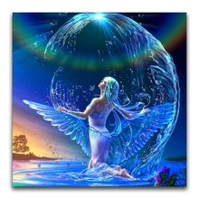 На заказ Алмазная картина Ангел Фея вышивка крестиком Санта Клаус Снеговик hibah домашний декор diy pintura Алмазная мозаика Круз фильмы