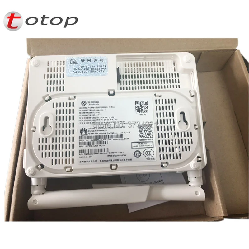 Маленький размер Huawei Echolife HS8546V5 GPON Оптический сетевой терминал с 4GE + 1TEL 2USB WIFI ПОРТ