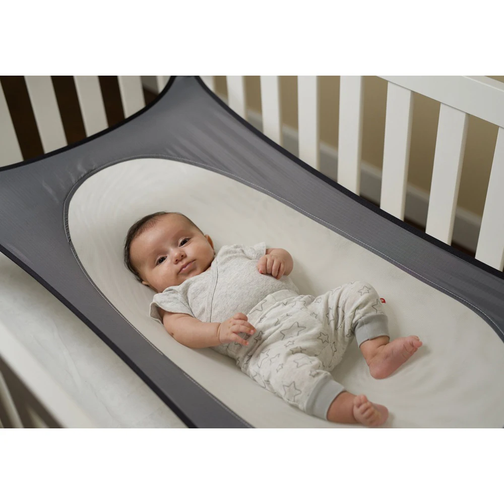 

Cartoon Print Baby Hammock with Mesh Baby Detachable Adjustable Foldable Breathable Washable New Crib Cotton Newborn Bed