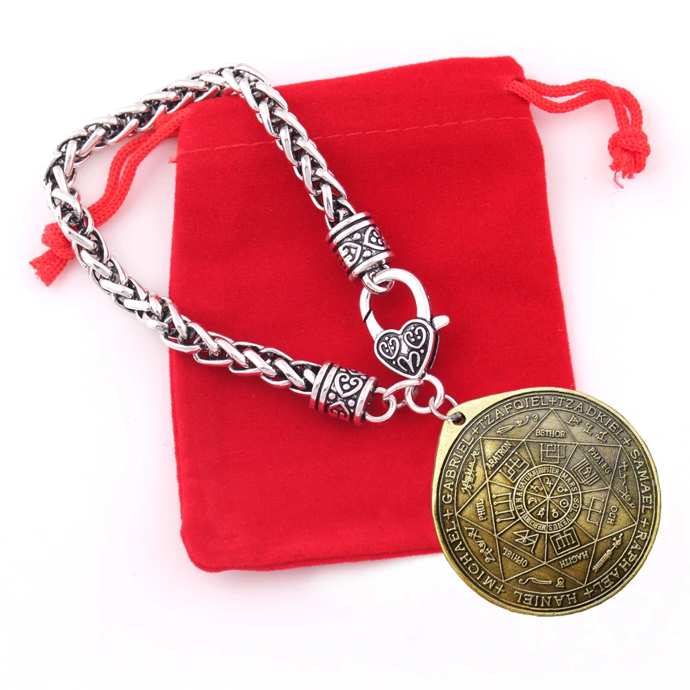 ヴィンテージシール 7 大天使のペンダントシールソロモンお守り宗教ルーン男性と女性ブレスレット Charm Bracelets Aliexpress ヴィンテージシール 7 大天使のペンダントシールソロモンお守り宗教ルーン男性と女性ブレスレット Charm Bracelets Aliexpress