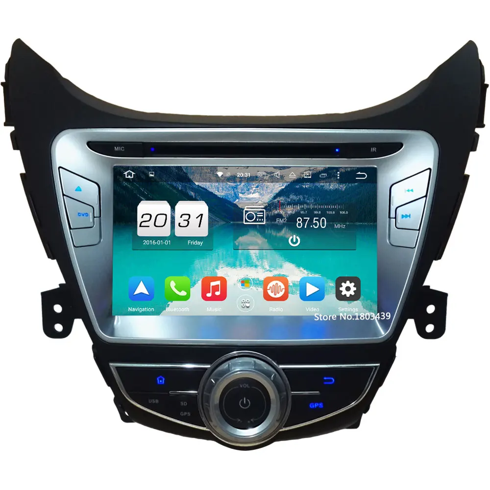 

8" 4GB RAM 32GB ROM Android 6.0 Octa Core PX5 3G/4G Car DVD Multimedia Player Radio GPS For Hyundai Elantra Avante I35 2011-2013
