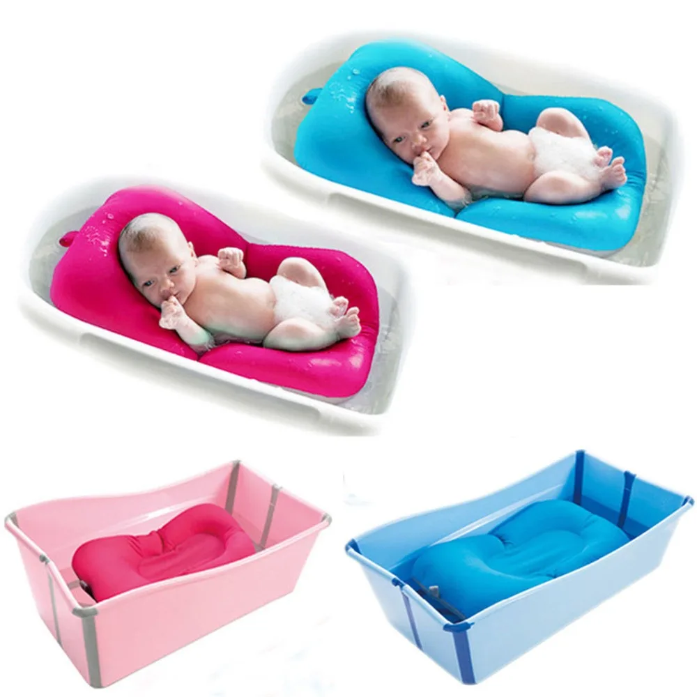 Baby Shower Portable Air Cushion Bed Babies Infant Baby Bath Pad Non