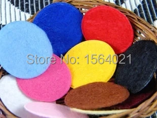 

mix colors 500pcs 4cm Round Felt accessory patch, good circle felt pads low price