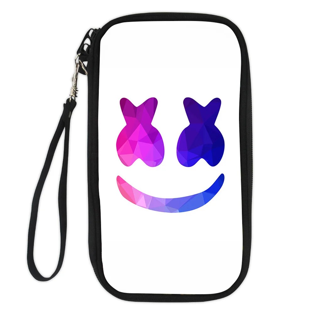 

2018 Card & ID Holders Cartoon Famous Marshmello Printed New Travel Passport Cover Wallet For Credit Cards Bags For Women