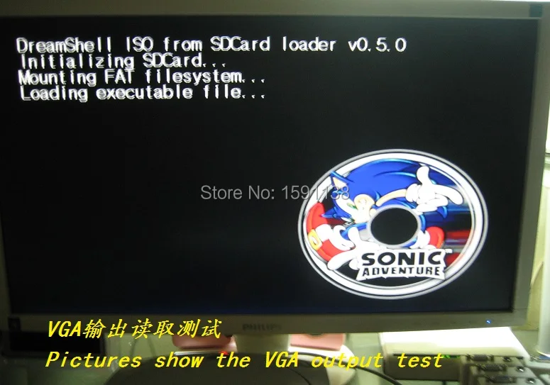 Адаптер для sega Dreamcast DC SD карты адаптер с VGA AV Аудио Видео выход 3 в 1 конвертер с 16 г SD карты игры CD диск