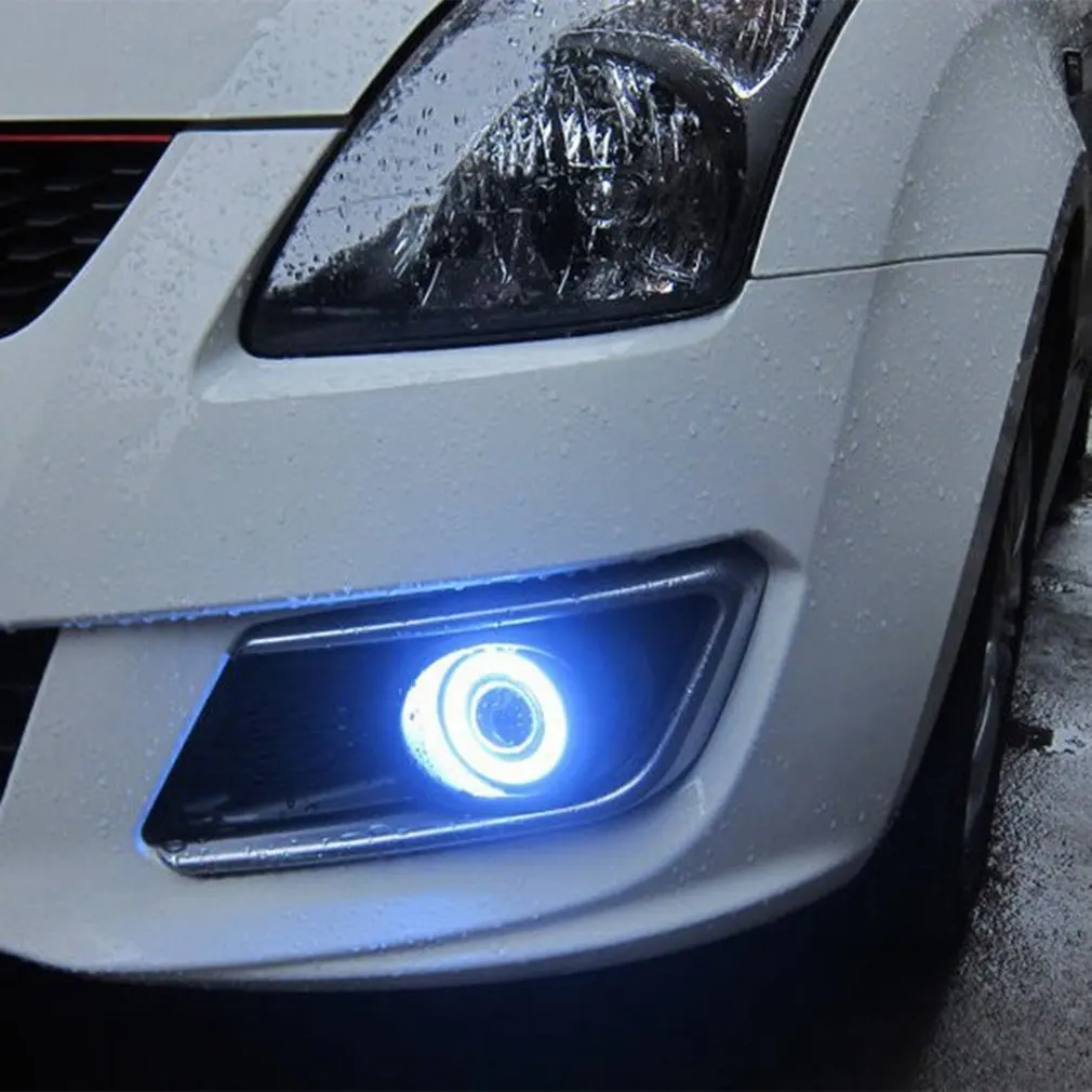 

A Pair/Set 64mm/76mm/89mm 30W LED COB Angel Eyes Daytime Running Light Car Vehicle Universal Fog Lights for BMW for Benz