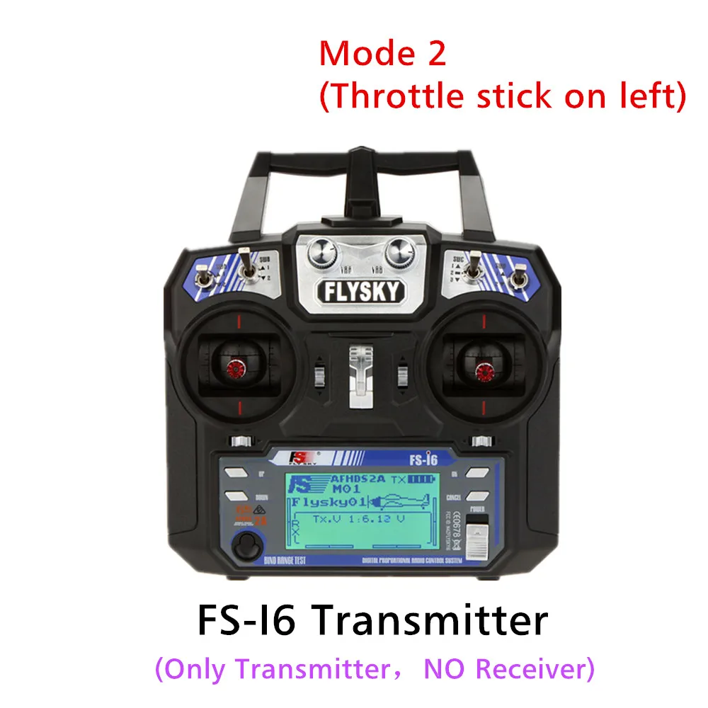 Flysky FS-i6 FS I6 2,4G 6ch RC передатчик контроллер FS-iA6 или FS-iA6B приемник для RC вертолет самолет Квадрокоптер планер Дрон - Цвет: Only I6 left