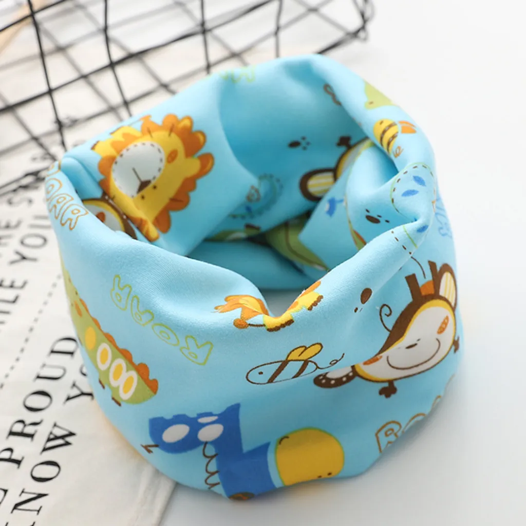 ARLONEET/шарф для малышей; сезон осень-зима; шарф с рисунком для маленьких мальчиков и девочек; хлопковые шейные шарфы с круглым кольцом; W1204 - Цвет: G