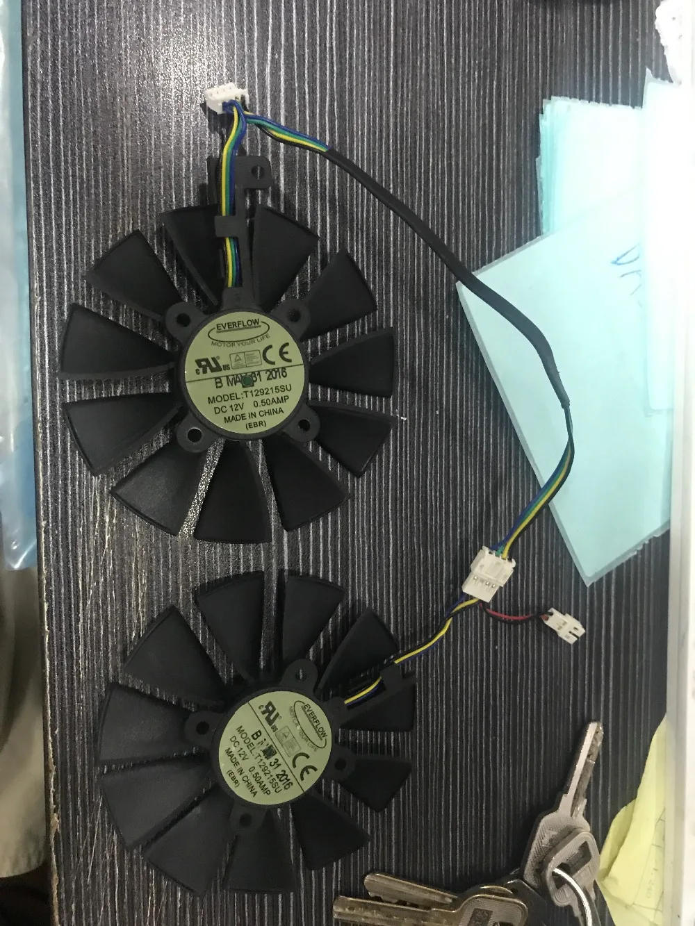 A Pair 87MM Cooler Fan For ASUS GTX1060 1070 Ti RX 470 570 580 Graphics Card Everflow T129215SU PLD09210S12HH 28mm Cooling Fans A Pair 87MM Cooler Fan For ASUS GTX1060 1070 Ti RX 470 570 580 Graphics Card Everflow T129215SU PLD09210S12HH 28mm Cooling Fans