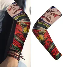 Мода татуировки рукава рука грелка унисекс УФ Защита наружные временные фальшивые татуировки рука рукав грелка рукав Mangas Татуировка рука