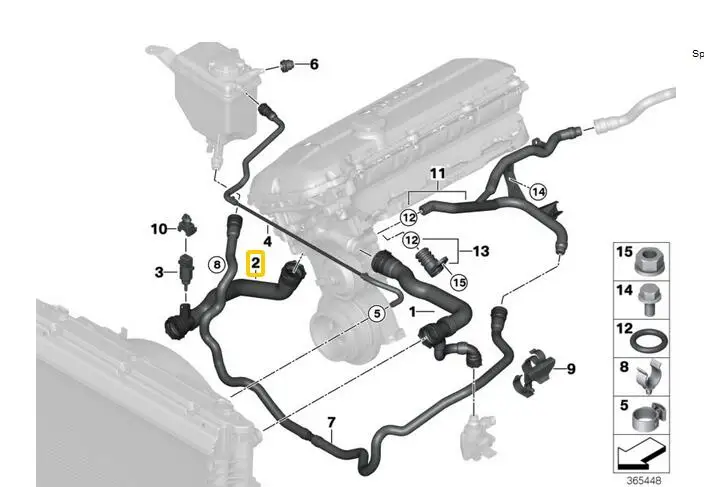 1 шт радиатор Хладагент петель растяжимый шланг для BMW X1 E60 E61 E65 E66 525i 530i 520i 730i 17127519257