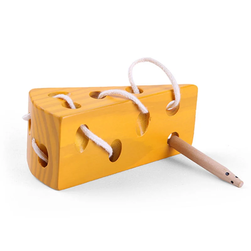 Montessori Kids Educational Toys Fun Wooden toy Worm Eat Fruit Apple pear Early Learning Teaching Aid Baby Toy For Kids Gift 5