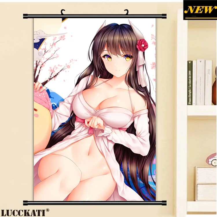 20yande.re 479160 azur_lane cleavage dress hiei_(azur_lane) horns nopan skirt_lift wsman_