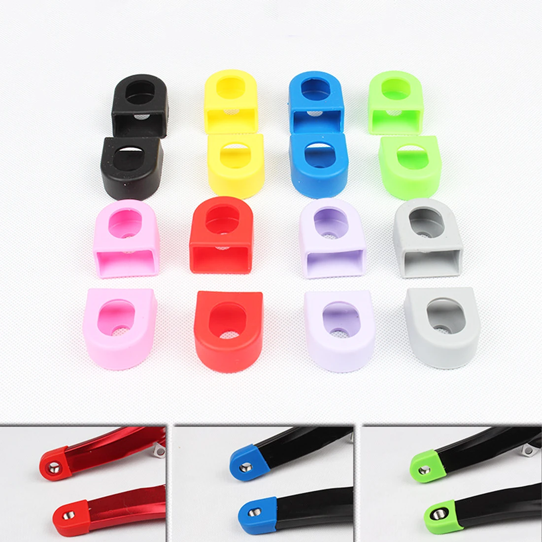 

Bike Parts 2 PCs Bike Crank Protector Cover Silica Gel Race Face Crank Boot Protectors Crankset Protective Case