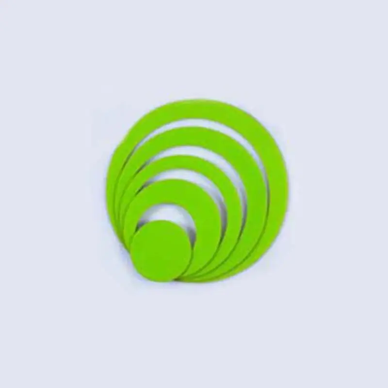 5 шт./лот DIY акриловые 3D в помещении круги настенные наклейки украшения съемные украшения дома - Цвет: Apple green