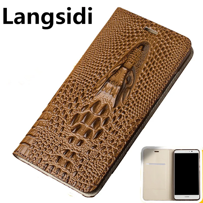 For Sony Xperia XZ2 Premium Langsidi Genuine Leather Business Phone Case XZ4 XZ3 Flip Coque Card | Мобильные телефоны и