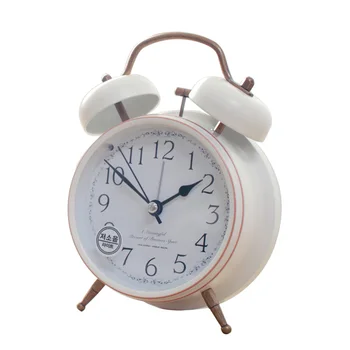 

Retro Needle Metal Alarm Clock Watch Mechanism Quartz Antique Style Pow Patrol Classic Snooze Alarm Clock Speaker Decor LZH537