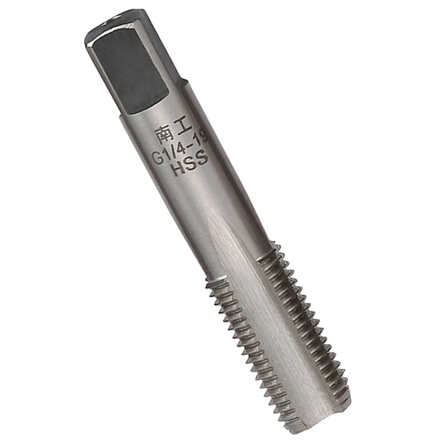 G1/4'' 19 Piping Thread Tap Inch High speed Steel Pipe Taps For Wire