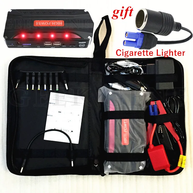 

Multi-Function 12V 600A Starting Device Portable Car Jump Starter High Power Car Charger For Car Battery Booster Car Starter LED
