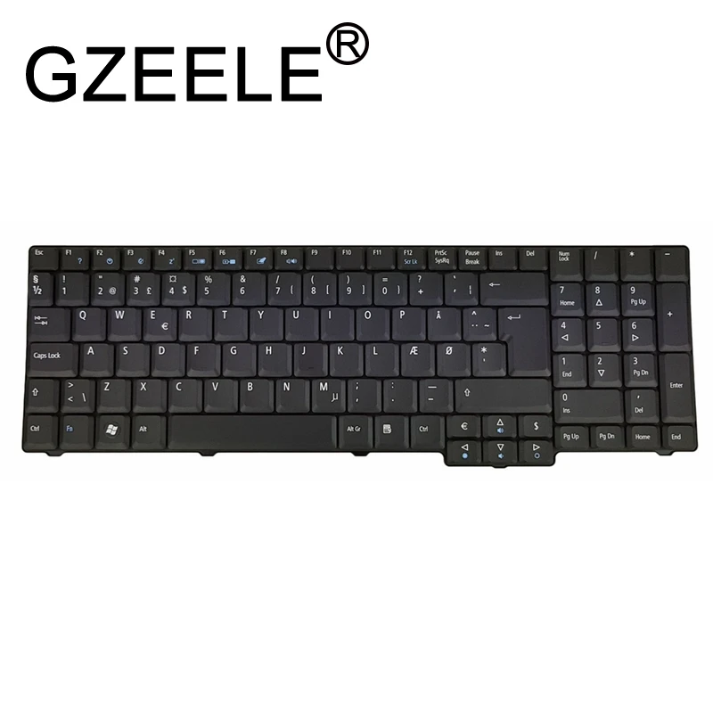 GZEELE Новый датский Клавиатура для ноутбука Acer Extensa 5235 5635 г 5635 г 5635Z 5635ZG г 7620 7220 7620Z черный DK Дания Danmark