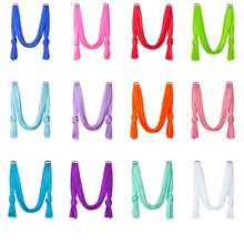 SY09 один метр антигравитационный Воздушный Гамак для йоги тканевая веревка замок Летающий качели Йога инверсия тренажерный зал подвесной пояс тканевая веревка